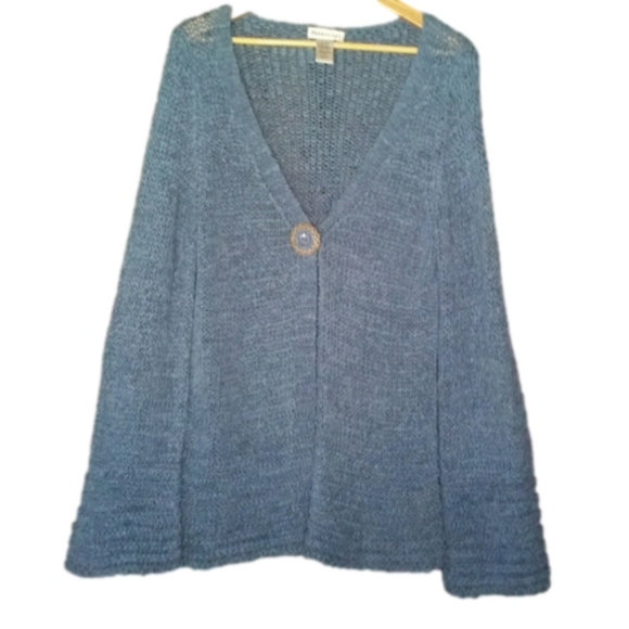Parkhurst Sweaters - Soft Blue "Parkhurst" XL Ladies Cardigan